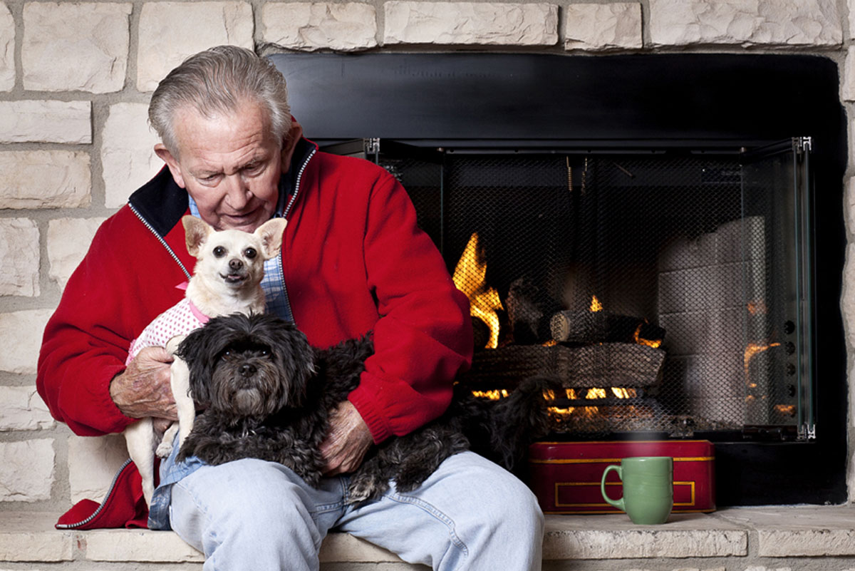 Belmont Village Pets Stories Darrell Schermerhor, Chloe and Toto