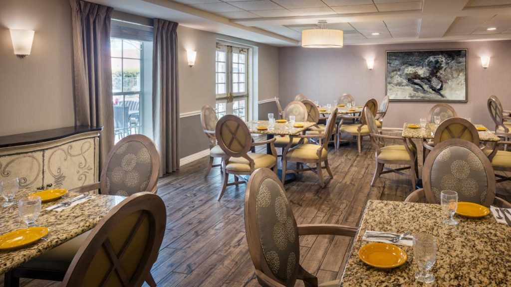 Assisted Living In Houston Tx Belmont Village West University - Nursing Home Dining Room Decorating Ideas