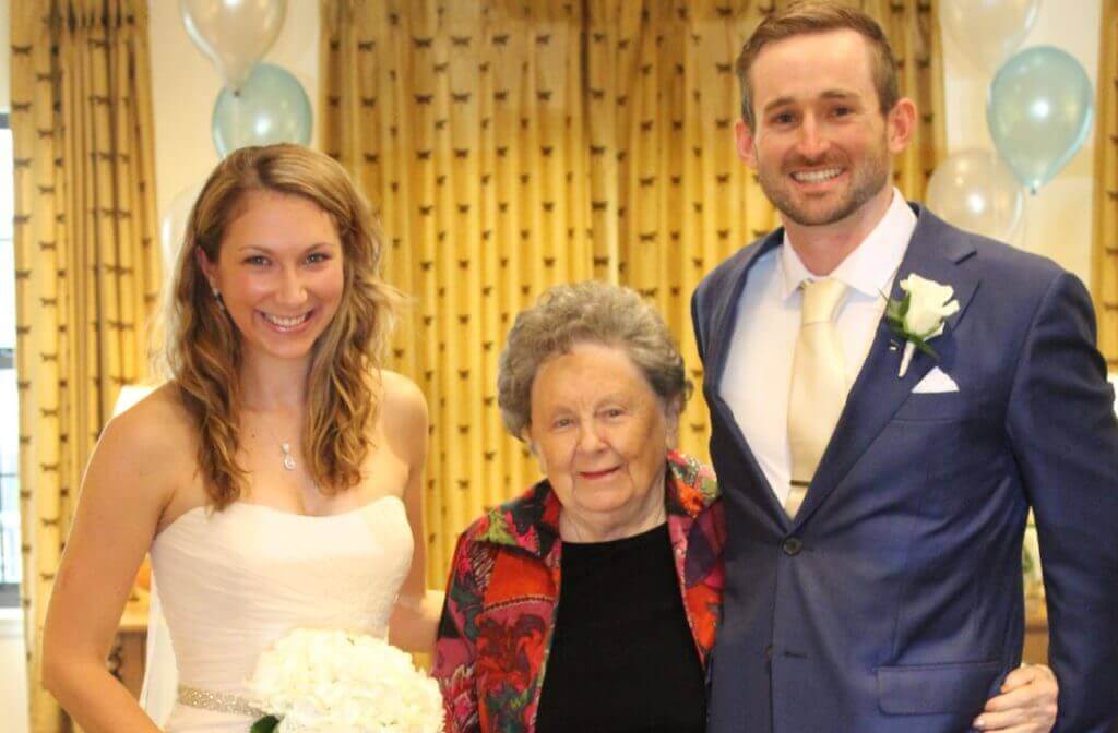 Bride Groom and Grandma Jean