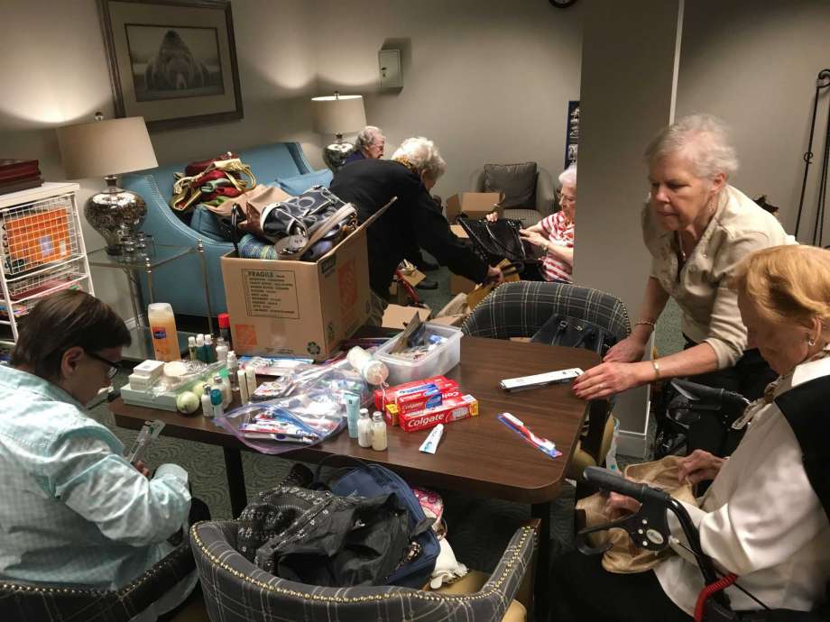 Belmont Village West University residents help women in need