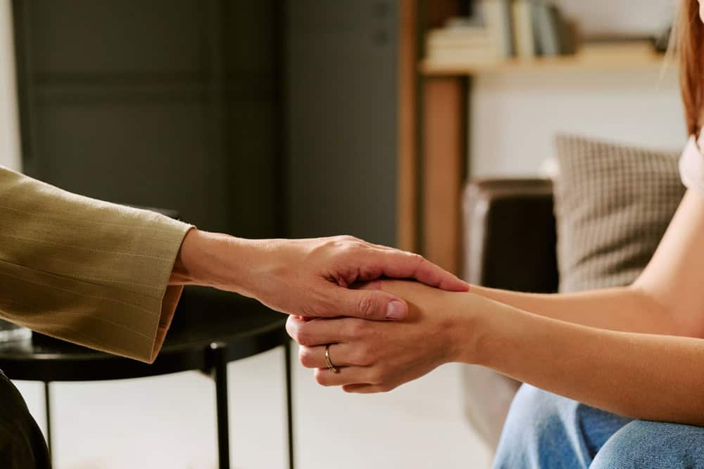 A helping hand being given