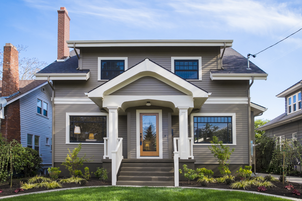 An exterior front facing view of a home
